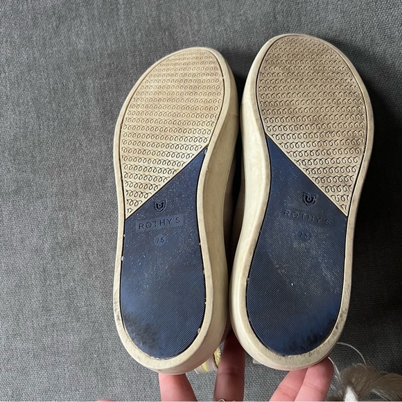 Rothys The Chelsea Beige Sand Camo Fabric High Top Sneaker Boots 7.5 - Picture 7 of 8